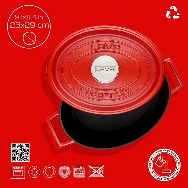 Lava ovalni Dutch oven