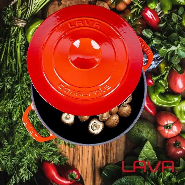 Lava Experience okrugli niski Dutch oven