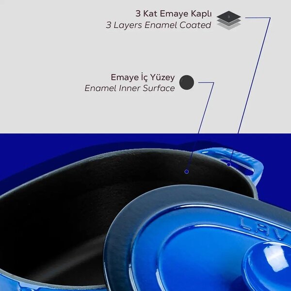 Lava Experience ovalni Dutch oven
