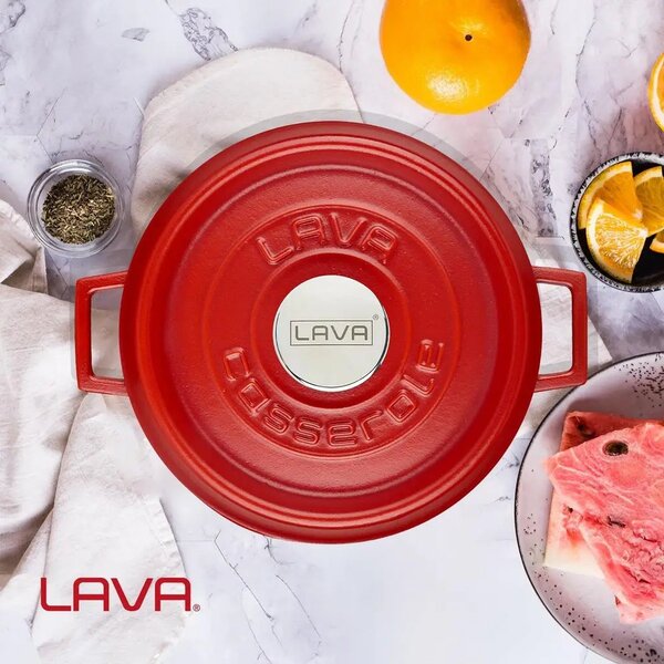 Lava okrugli niski Dutch oven