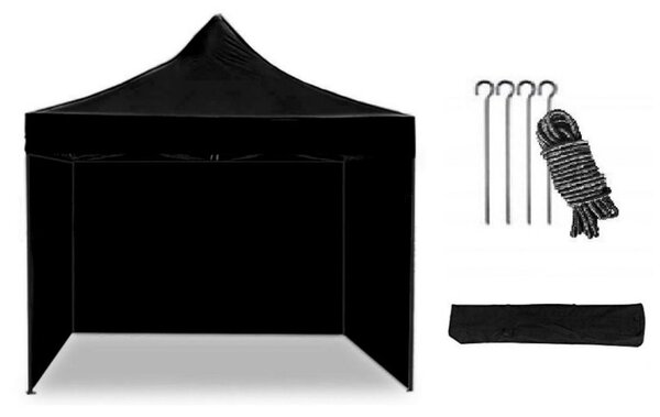 Sklopivi (pop up) šator 2x2 m crni All-in-One