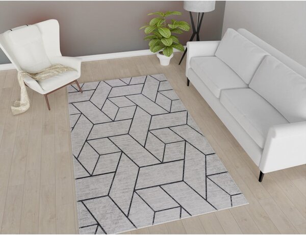 Svijetlo sivi perivi tepih 80x150 cm - Vitaus