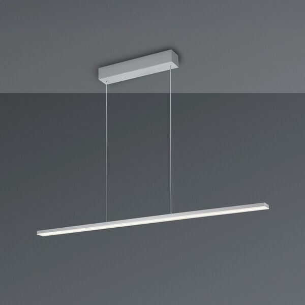 BOPP Bopp LED viseća svjetiljka Baseline 2.0, aluminij, duljina 119 cm, prigušiva, Metalik, Dnevni boravak/blagovaonica, Aluminij