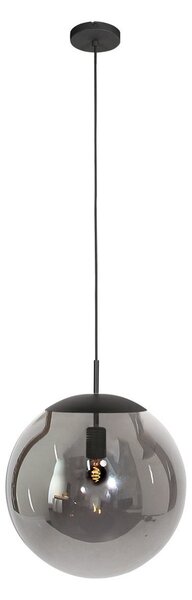 Steinhauer Bollique viseća svjetiljka, crna, Ø 40 cm, staklo, 1 žarulja, kugla, prigušiva, Crno, Dnevni boravak/blagovaonica, Staklo, Metak