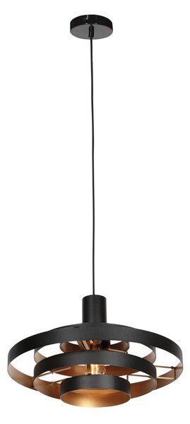 Steinhauer Halo Cirque viseća svjetiljka, crna, metalna, Ø 50 cm, E27, prigušiva, Crno, Dnevni boravak/blagovaonica, Metal