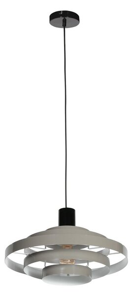 Steinhauer Viseća svjetiljka Halo Cirque, siva, metalna, Ø 50 cm, E27, prigušiva, Sivo, Dnevni boravak/blagovaonica, Metal