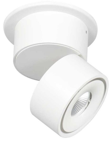 Steinhauer LED stropni reflektor Fez, bijeli, 1 žarulja, metalni, okretni, prigušiva, Bijela, Dnevni boravak/blagovaonica, Metal
