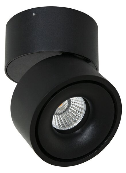 Steinhauer LED stropni reflektor Fez, crni, 1 žarulja, metalni, okretni, prigušiva, Crno, Dnevni boravak/blagovaonica, Metal