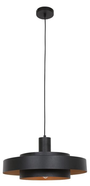 Steinhauer Viseća svjetiljka Flinter, crna, metalna, Ø 50 cm, E27, prigušiva, Crno, Dnevni boravak/blagovaonica, Metal