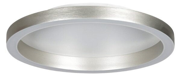Steinhauer Ringlux LED stropna svjetiljka, čelično siva, Ø 40 cm, metalna, 2700 K, prigušiva, Metalik, Dnevni boravak/blagovaonica, Metal