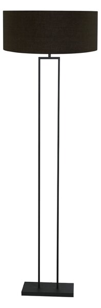 Steinhauer Podna lampa Stang, crna/crno-zlatna, visina 160 cm, cicanasta boja, prigušiva, Crno, Dnevni boravak/blagovaonica, Tkanina / tekstil
