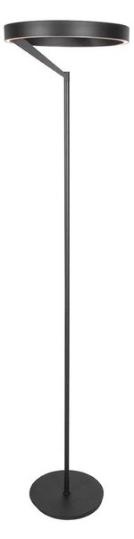 Steinhauer Mykty LED podna lampa, crna, visina 170 cm, metalna, 2 žarulje. CCT, prigušiva, Crno, Dnevni boravak/blagovaonica, Metal