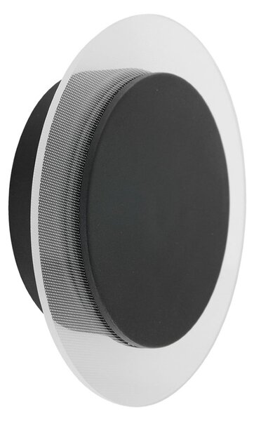 Steinhauer Zidna LED svjetiljka Lido, crna, metal, 2.700 K, prigušiva, Crno, Dnevni boravak/blagovaonica, Metal