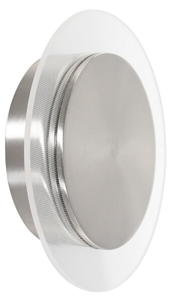 Steinhauer Lido LED zidna svjetiljka, čelično siva, metal, 2.700 K, prigušiva, Metalik, Dnevni boravak/blagovaonica, Metal