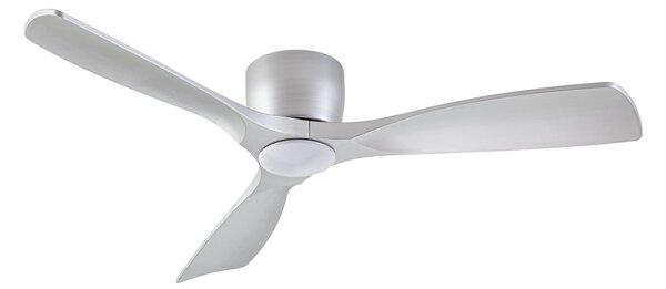 Moneno Smart LED stropni ventilator, srebrni, DC, prigušiv, CCT - Lucande Lucande, Moneno, prigušiv, Metalik, Dnevna soba, Metal, Moderan