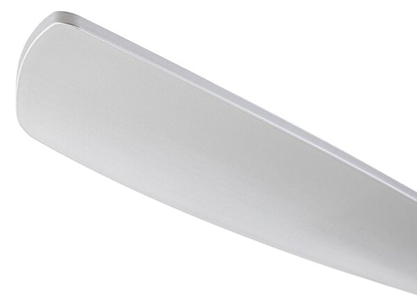 Moneno Smart LED stropni ventilator, srebrni, DC, prigušiv, CCT - Lucande Lucande, Moneno, prigušiv, Metalik, Dnevna soba, Metal, Moderan