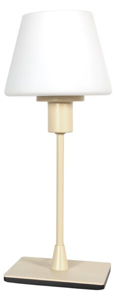 Steinhauer Ancilla stolna lampa, krem, visina 33 cm, metal, staklo, E14, Bijela, Dnevni boravak/blagovaonica, Staklo