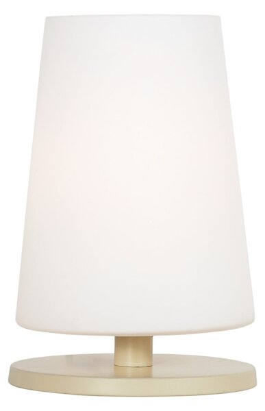 Steinhauer Ancilla stolna lampa, krem, visina 26 cm, metal, staklo, E27, Bijela, Dnevni boravak/blagovaonica, Staklo
