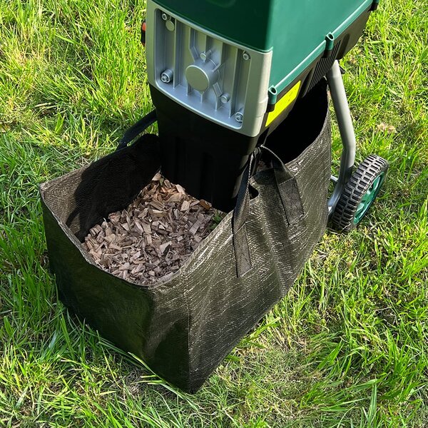 Vrtna sjeckalica/drobilica DIOX+2x vreća 60l, 3100W crno/zelena Gardebruk