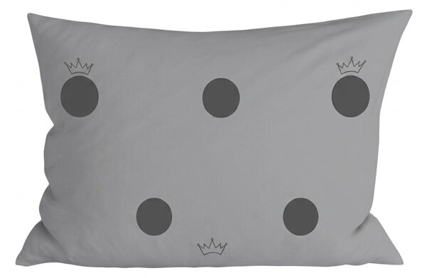 Poliester-pamučna jastučnica CROWN POLY 50x70 cm, tamno siva