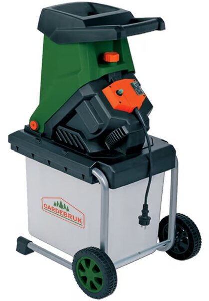 Vrtna sjeckalica/drobilica CHIP s 50 l spremnikom, 3100W crna/zelena Gardebruk