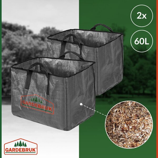 Vrtna sjeckalica/drobilica DIOX+2x vreća 60l, 3100W crno/zelena Gardebruk