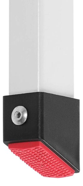 Sklopive ljestve STEP, 3 stepenice, max. 150 kg, bijela/crna SongmicsHome