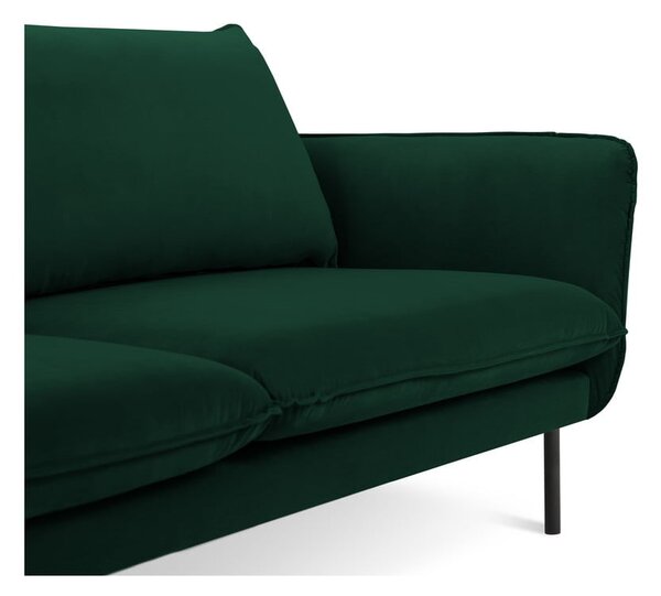Tamnozelena baršunasta sofa 160 cm Vienna - Cosmopolitan Design