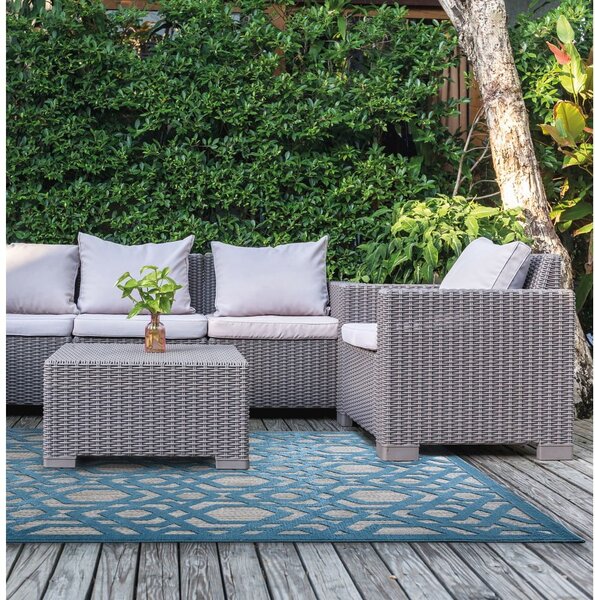 Plavi vanjski tepih 230x160 cm Oro - Flair Rugs