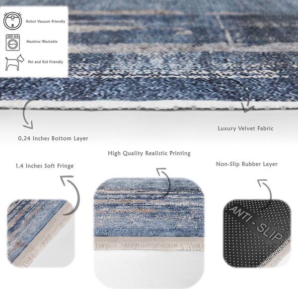 Plavi tepih 160x230 cm - Mila Home