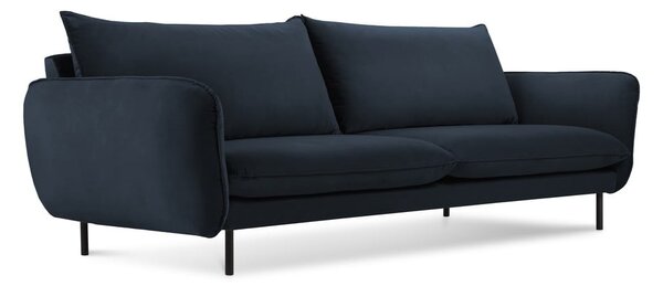 Tamnoplava baršunasta sofa 230 cm Vienna - Cosmopolitan Design