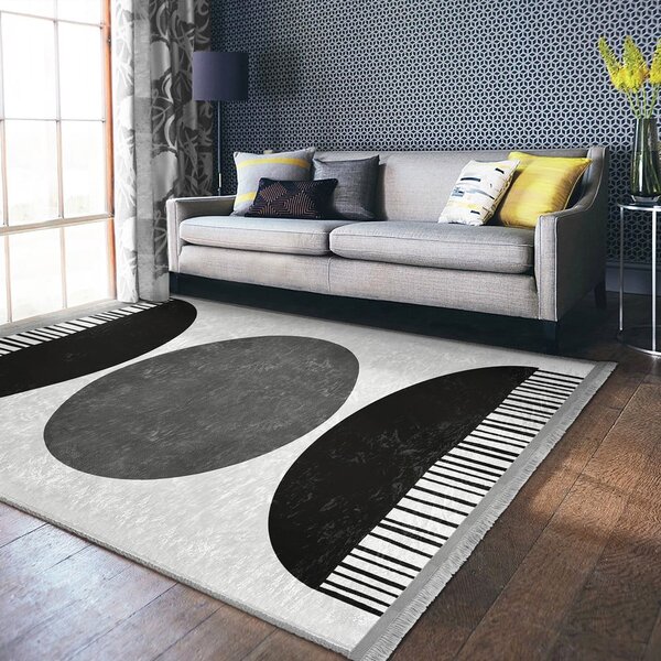 Bijelo-crni tepih 160x230 cm - Mila Home
