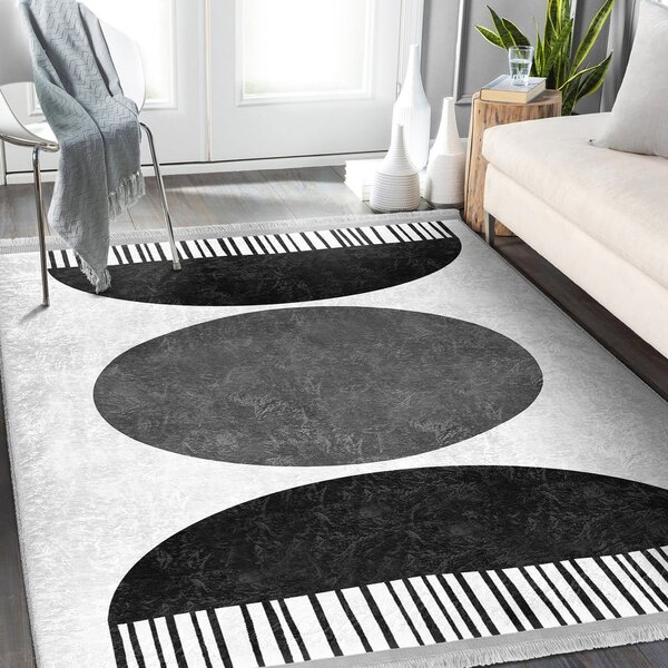 Bijelo-crni tepih 160x230 cm - Mila Home