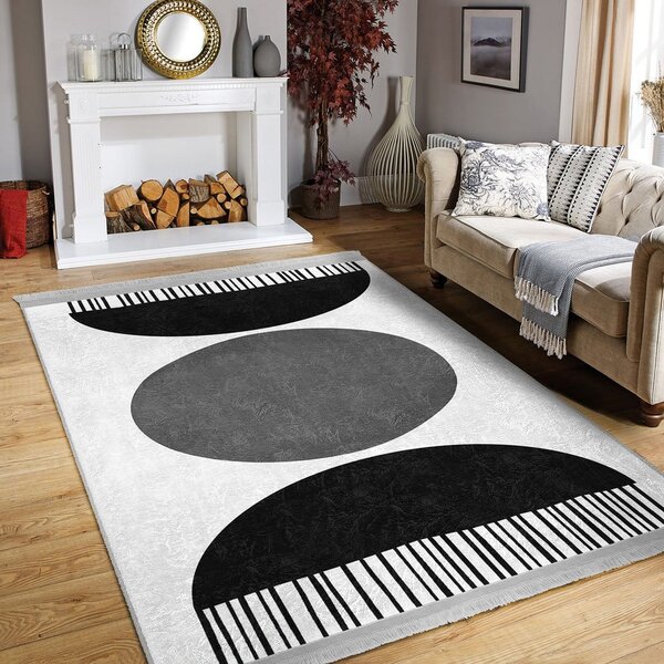 Bijelo-crni tepih 160x230 cm - Mila Home