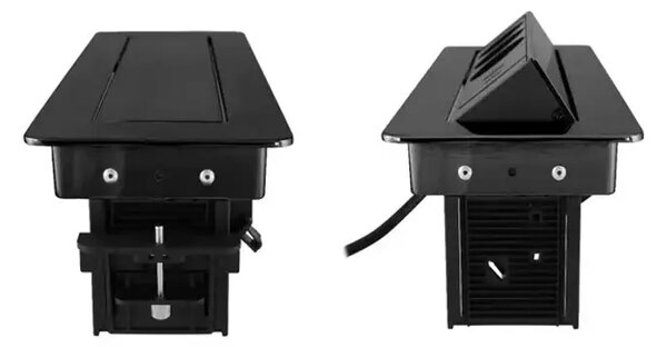 235-102 POP-up UTIČNICA 3-STRUKA, USB, 2m-crna 3856024405874#