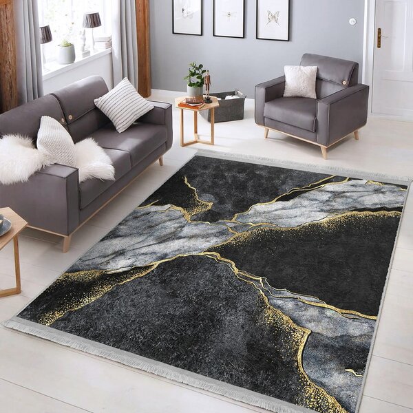Crni tepih 80x150 cm - Mila Home