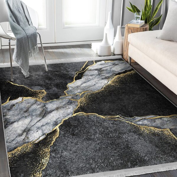 Crni tepih 80x150 cm - Mila Home
