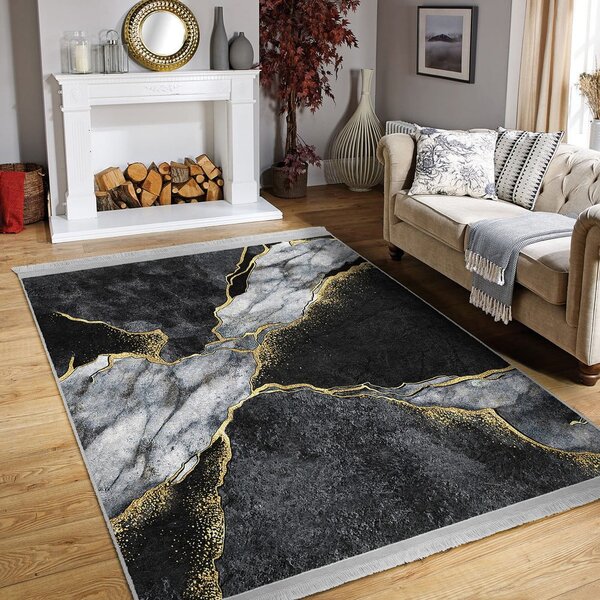 Crni tepih 80x150 cm - Mila Home