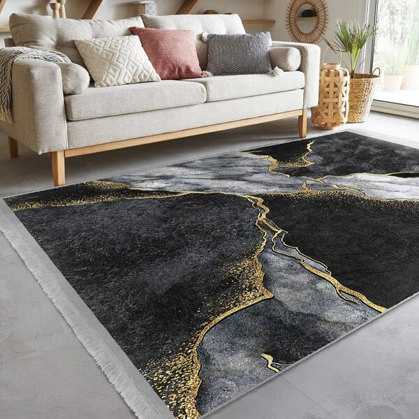 Crni tepih 80x150 cm - Mila Home