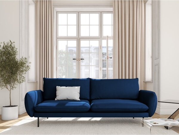 Plavi baršunasti kauč 200 cm Vienna - Cosmopolitan Design