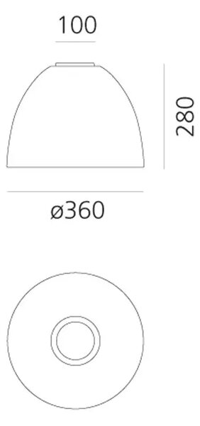 NUR MINI GLOSS STROPNA SVJETILJKA CRNA E27 21W 1013lm AR245510