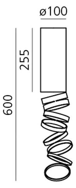 DECOMPOSE' LIGHT STROPNA SVJETILJKA E27 ZLATNA AROI4600B02