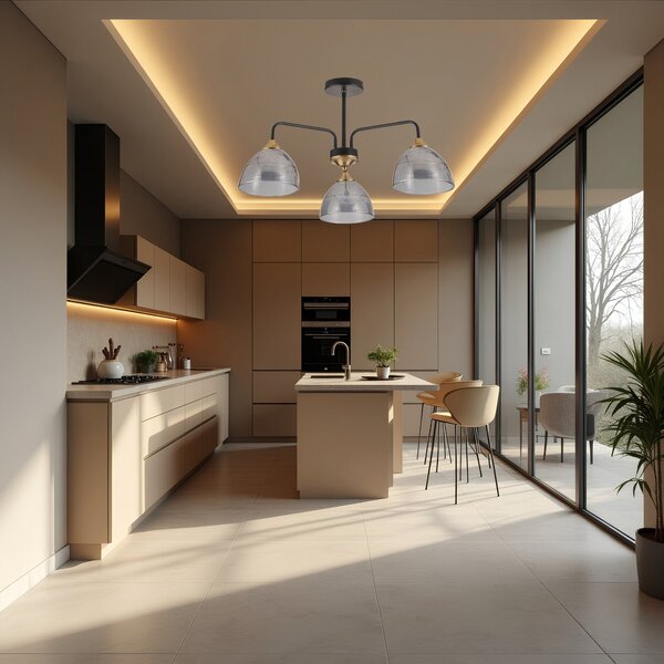 Lampa Viseća G084-3C BLACK GREY