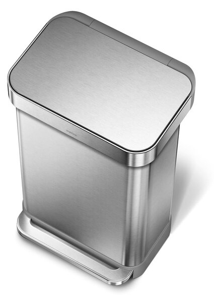 Kanta za otpatke u srebrnoj mat boji 45 l - simplehuman
