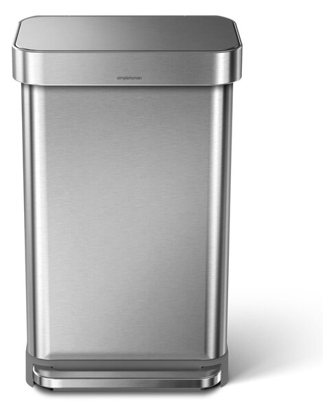 Kanta za otpatke u srebrnoj mat boji 45 l - simplehuman