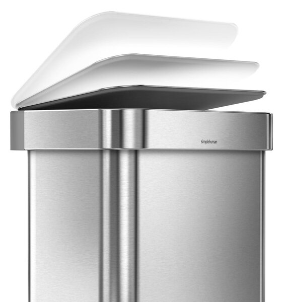Kanta za otpatke u srebrnoj mat boji 45 l - simplehuman