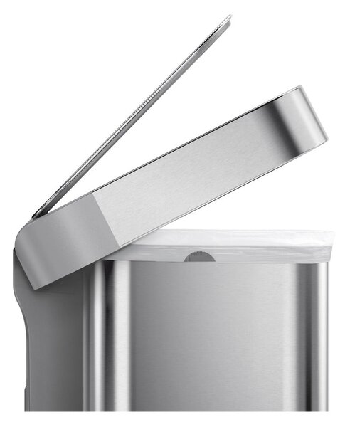 Kanta za otpatke u srebrnoj mat boji 45 l - simplehuman