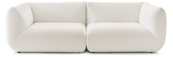Kauč bijeli samt 260 cm Lecomte - Bobochic Paris