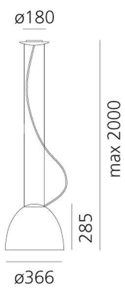 NUR MINI GLOSS VISILICA BIJELA E27 21W 1013lm AR244900