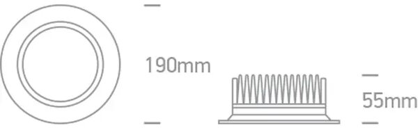 UGRADBENA SVJETILJKA LED/20W/3000-4000-6000K/1500lm/240V UGR19 IP44 BIJELA DM10120UV/W/V